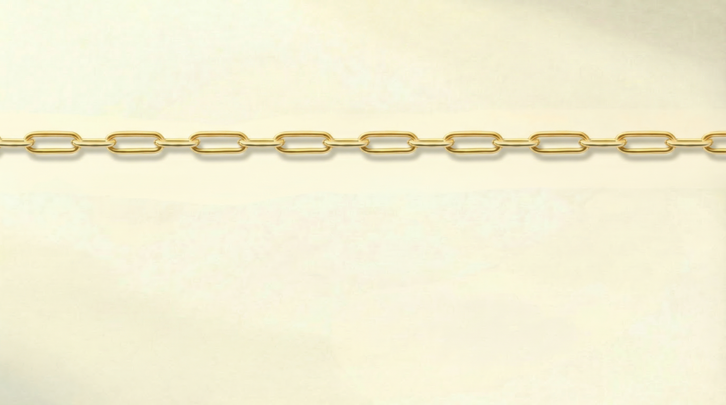 Paper Clip Style Lánc