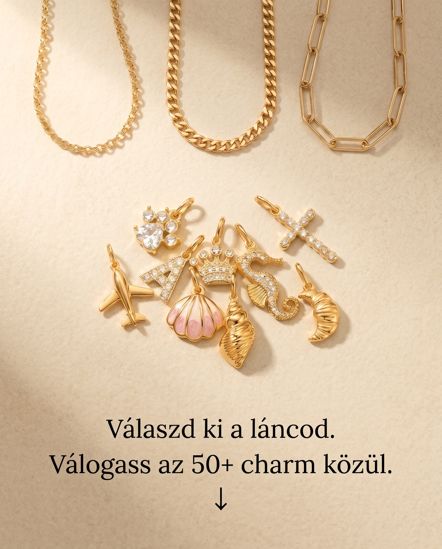Egyedi Charm Karkötő